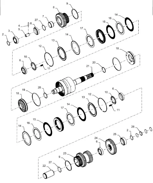87350293 - Вал 2й голый 8,5С КПП T9T9./St.